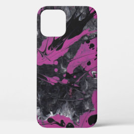 Zwarte roze abstract. Case-Mate iPhone case