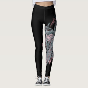 Zwarte roze blauwe mode, verfijnd zwijn leggings