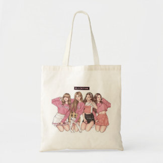 Zwarte roze Canvas tas, superfijn voor link Tote Bag
