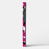 zwarte roze en witte kamo Case-Mate iPhone case (Achterkant / Links)