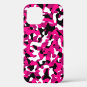 zwarte roze en witte kamo Case-Mate iPhone case (Achterkant)