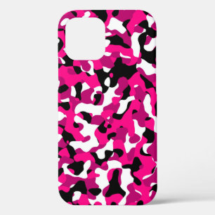 zwarte roze en witte kamo Case-Mate iPhone case