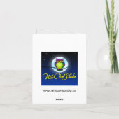 Zwarte, Roze en Zilver Bat Mitzvah Dank u Kaart (Achterkant)