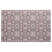  zwarte roze florale goudconfetti stof (Yard (91,4 cm))