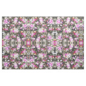  zwarte roze florale goudconfetti stof (Fat Quarter)