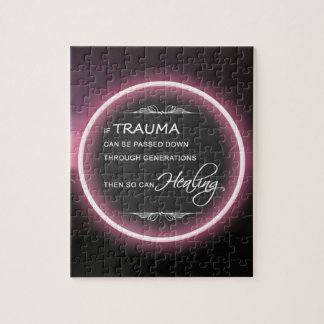 Zwarte Roze Glowing Citaat Legpuzzel