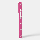 Zwarte Roze Gouden Harten Case-Mate iPhone Case (Achterkant / Links)