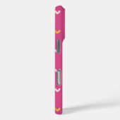 Zwarte Roze Gouden Harten Case-Mate iPhone Case (Achterkant / Rechts)