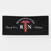 Zwarte roze hardnekkige weekpartij spandoek (Horizontaal)