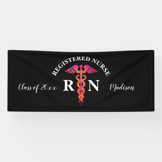 Zwarte roze hardnekkige weekpartij spandoek (Horizontaal)