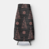 ZWARTE & ROZE KERSTBOMEN & STERREN FLESJESKOELER (Voorkant)