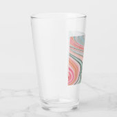 zwarte roze koraalmunt groene regenboogdraden glas (Rechts)