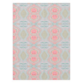 zwarte roze koraalmunt groene regenboogdraden tafelkleed (Voorkant)