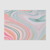 zwarte roze koraalmunt groene regenboogdraden tissuepapier (Voorkant)