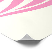 Zwarte roze pauw en kersenbloesems poster (Hoek)