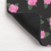 Zwarte roze roze roodbaars muismat (Hoek)