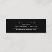 Zwarte & Roze Stippen Loyalty Punch Kaart (Achterkant)