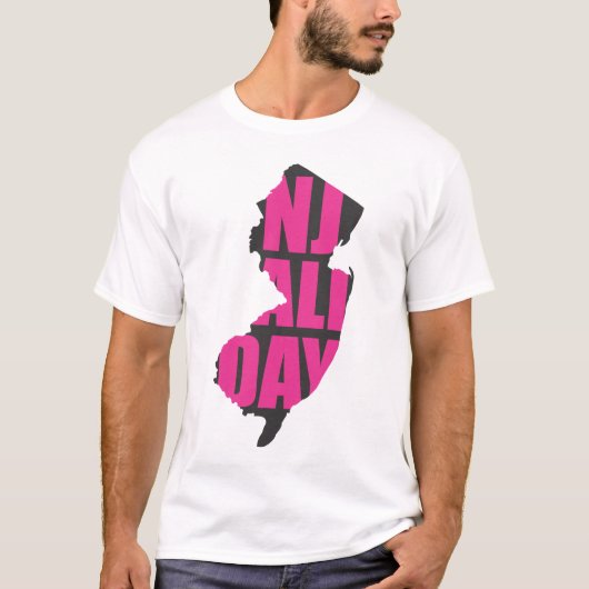 zwarte roze t-shirt (Voorkant)