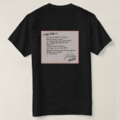 Zwarte roze t shirten t-shirt (Design achterkant)