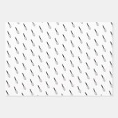 Zwarte roze witte ballon Whisk Patronen Inpakpapier Vel (Voorkant 3)