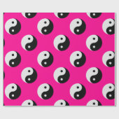 zwarte roze yang cadeaupapier (Vlak)