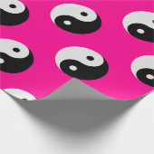 zwarte roze yang cadeaupapier (Hoek)