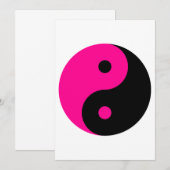 zwarte roze yang kaart (Voorkant / Achterkant)