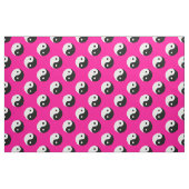 zwarte roze yang stof (Fat Quarter)