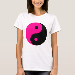 zwarte roze yang t-shirt