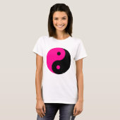 zwarte roze yang t-shirt (Voorkant volledig)