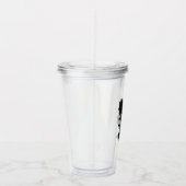 Zwarte Rozen Acryl Drinkbeker (Rechts)