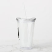 Zwarte Rozen Acryl Drinkbeker (Links)