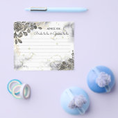 Zwarte Rozen Advies voor Huwelijk Bruidsfeest Kaar Flyer (Enkel)