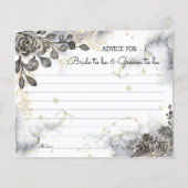 Zwarte Rozen Advies voor Huwelijk Bruidsfeest Kaar Flyer (Voorkant)
