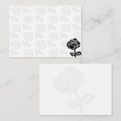 Zwarte Rozen Blanco Notitiekaartje (Voorkant / Achterkant)