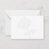 Zwarte Rozen Blanco Notitiekaartje (Achterkant)