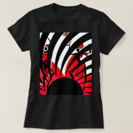 Zwarte Rozen Blouse T-shirt