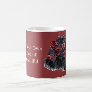 Zwarte Rozen Blouse Wees Je Eigen Soort Mooi Koffiemok