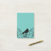 Zwarte Rozen en Raven Post-it Notes (Op bureau)