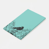 Zwarte Rozen en Raven Post-it Notes (Schuin)