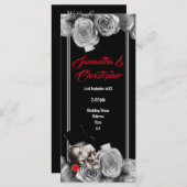 Zwarte-rozen- en schedeltrouwprogramma programmakaart (Voorkant / Achterkant)