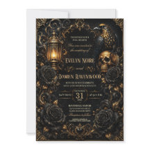 Zwarte Rozen Gotische Halloween Bruiloft