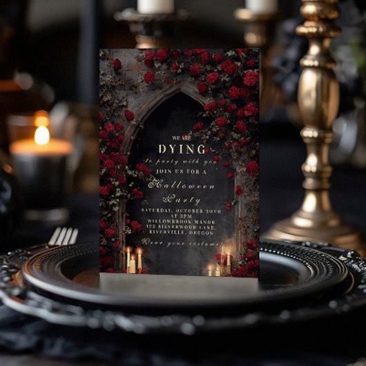 Zwarte Rozen kathedraal gotische maskerade Kaart