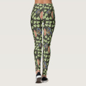 Zwarte Rozen Leggings voor wolvlinder (Achterkant)