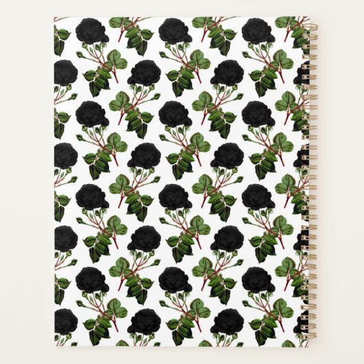 Zwarte Rozen Planner (Achterkant)