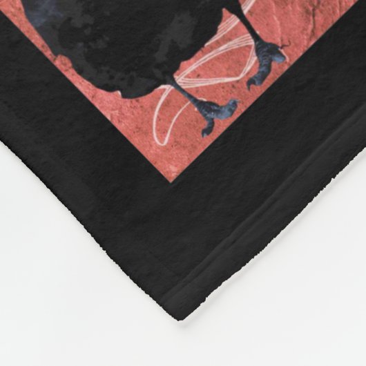 Zwarte rozen ravens en kraaikraakkraakbeen fleece deken (Hoek)