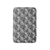 Zwarte rozen, rozen, zwart en grijs badmat (Voorkant Verticaal)