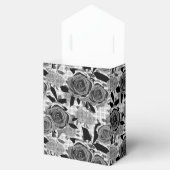 Zwarte rozen, rozen, zwart en grijs bedankdoosjes (Geopend)