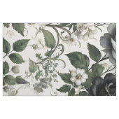 Zwarte rozen stof (Fat Quarter)