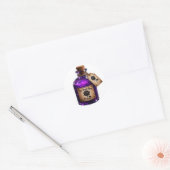 Zwarte Rozen Toverdrank Gothic Heks Fles Sticker (Envelop)